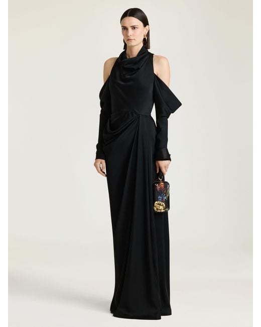 Givenchy Black Draped Dress