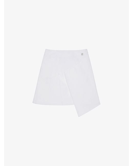Givenchy White Wrap Skirt