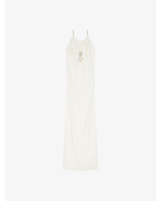 Givenchy White Evening Draped Dress