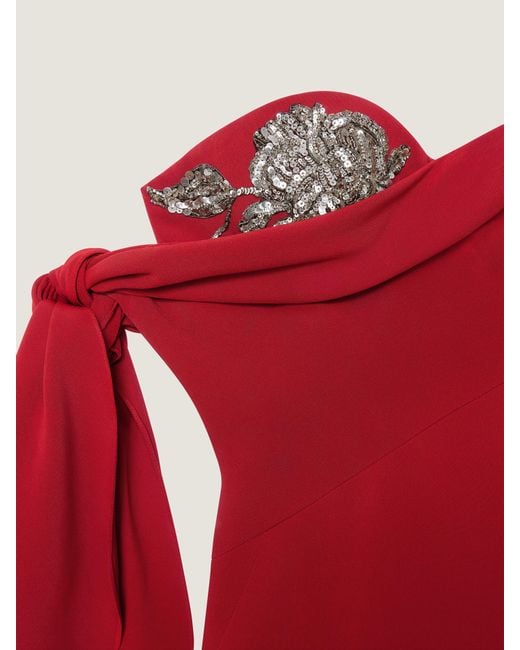 Givenchy Red Long Evening Bustier Dress