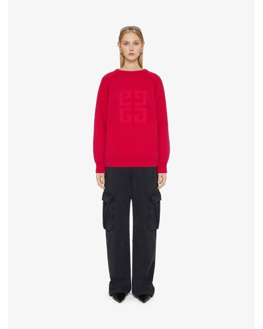 Givenchy Red 4G Sweater