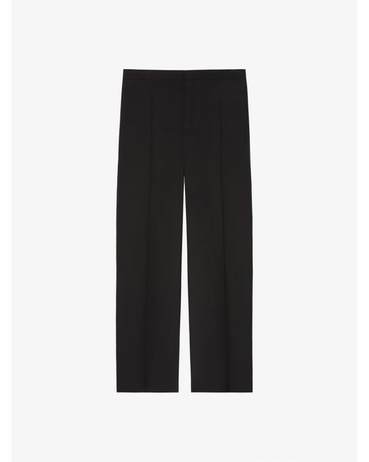 Pantaloni tailleur in lana di Givenchy in Black da Uomo