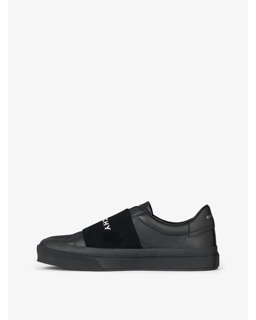 Sneakers City Sport en cuir à bande élastique Givenchy pour homme en coloris Black