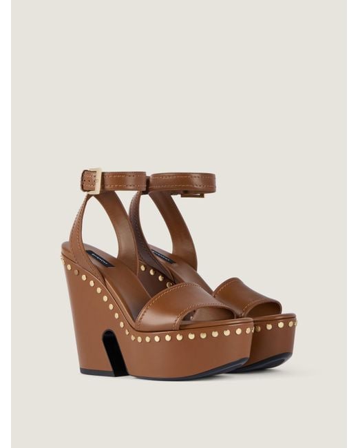 Givenchy Blue Clog Platform Sandals