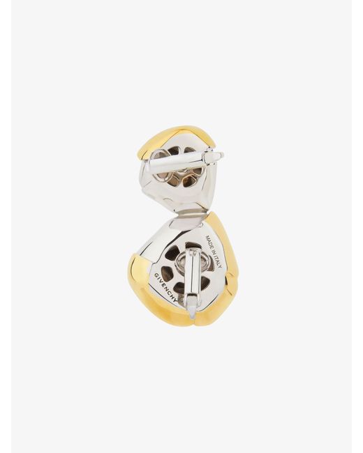 Givenchy White Flower Clip Earring