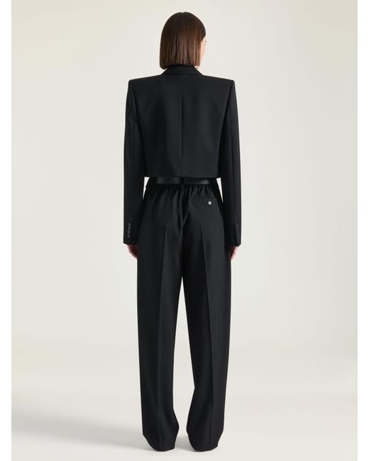 Givenchy Black Cropped Tuxedo Jacket
