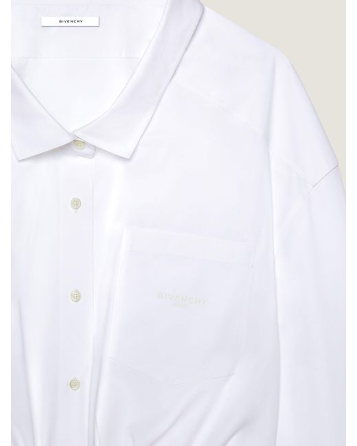 Givenchy White Cropped Shirt