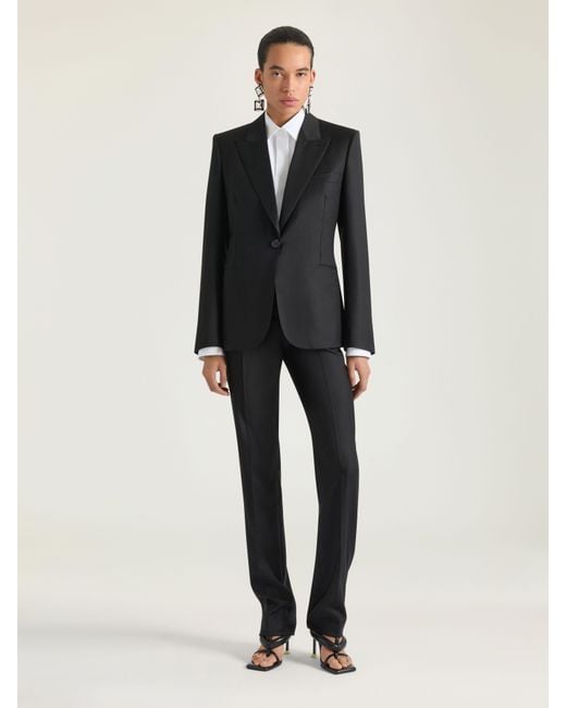 Givenchy Blue Single-Breasted Striped Jacket