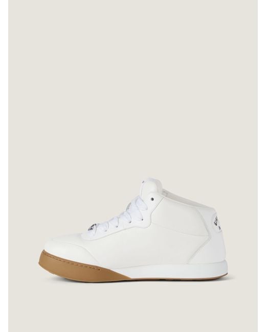 Givenchy White Puffy Yard Mid-Top Sneakers for men