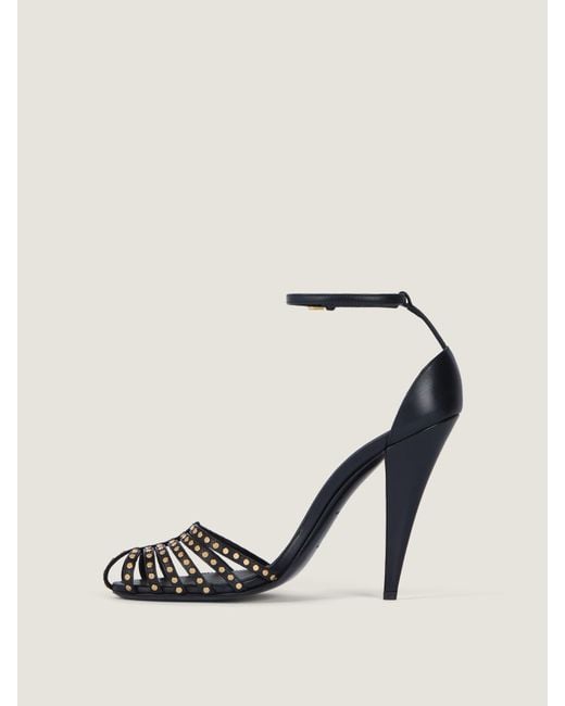 Givenchy White Cage Heeled Sandals