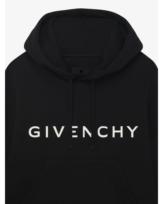 Felpaera cappuccio e stampa di Givenchy in Black
