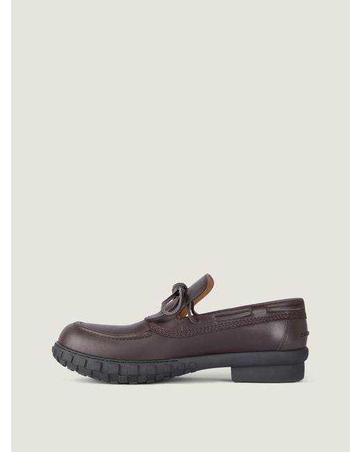 Givenchy Brown Echo Boat Shoes for men
