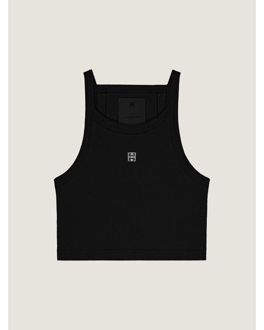 Givenchy Black Cropped Tank Top