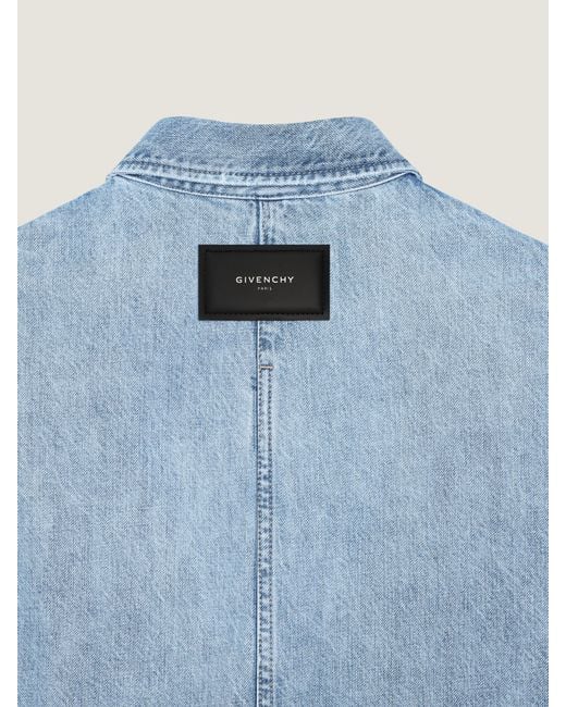 Givenchy Blue Couture Seam Shirt for men