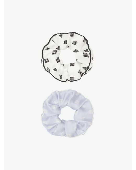 Set de chouchous en soie 4G Givenchy en coloris White