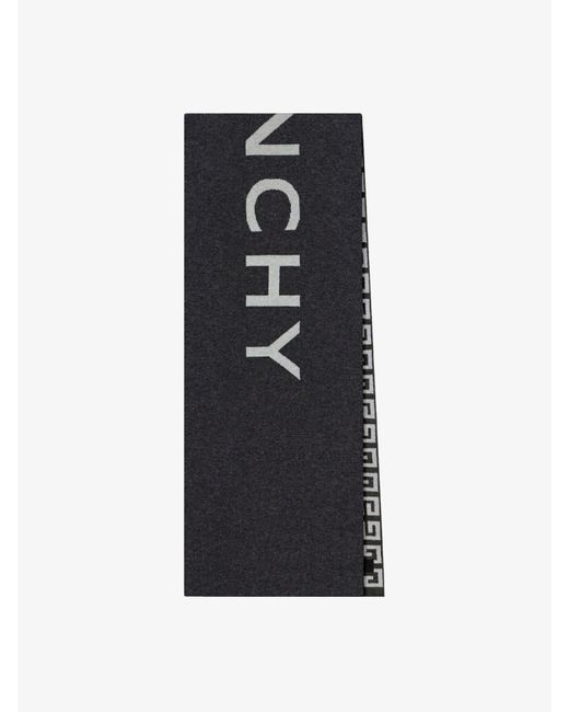 Givenchy Black 4G Double Sided Scarf