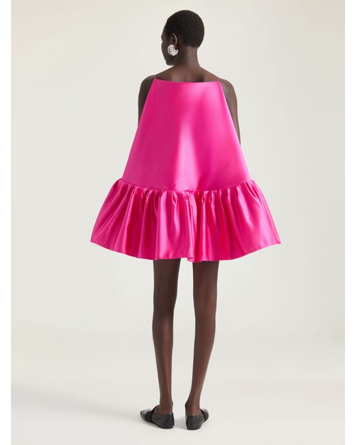 Givenchy Pink Sliced Mini Ruffled Dress