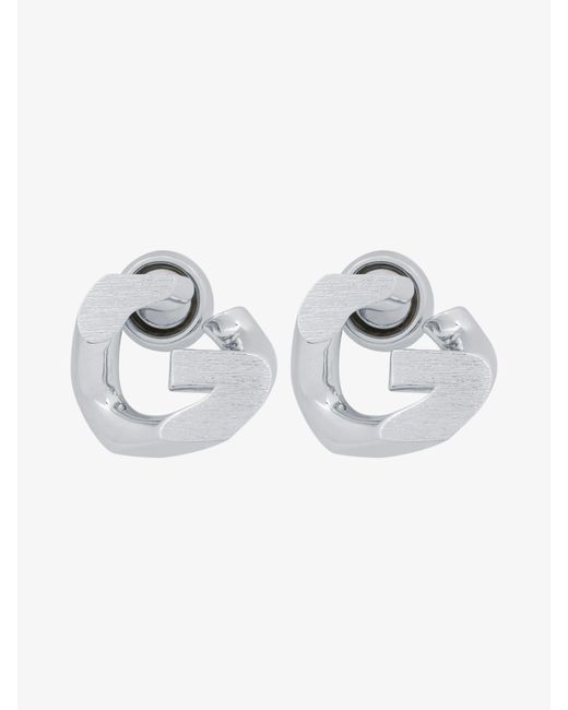 Givenchy Metallic G Chain Earrings
