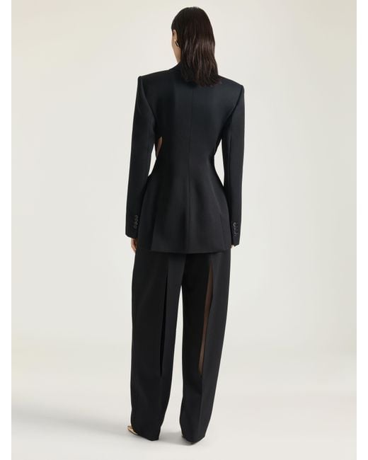 Givenchy Black Double-Breasted Slashed Jacket