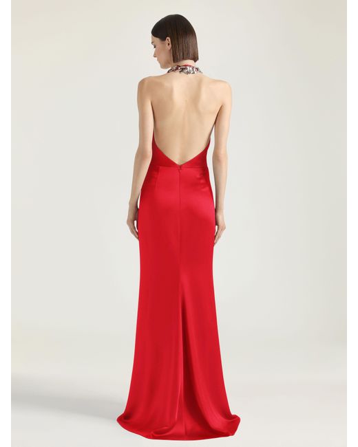 Abito in crêpe e satin di Givenchy in Red