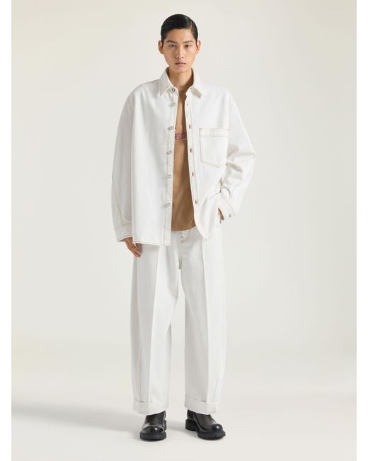 Givenchy White Cotton Overshirt for men