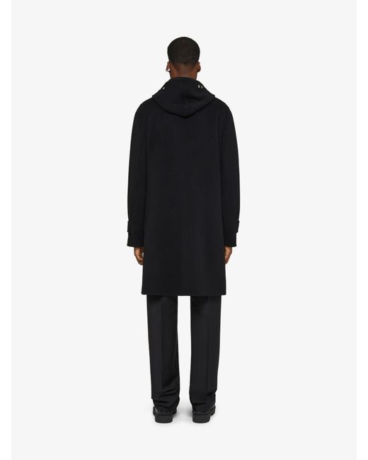 Manteau en laine et cachemire double face Givenchy pour homme en coloris Black