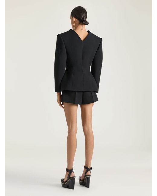 Givenchy Black Single-Breasted Slashed Jacket