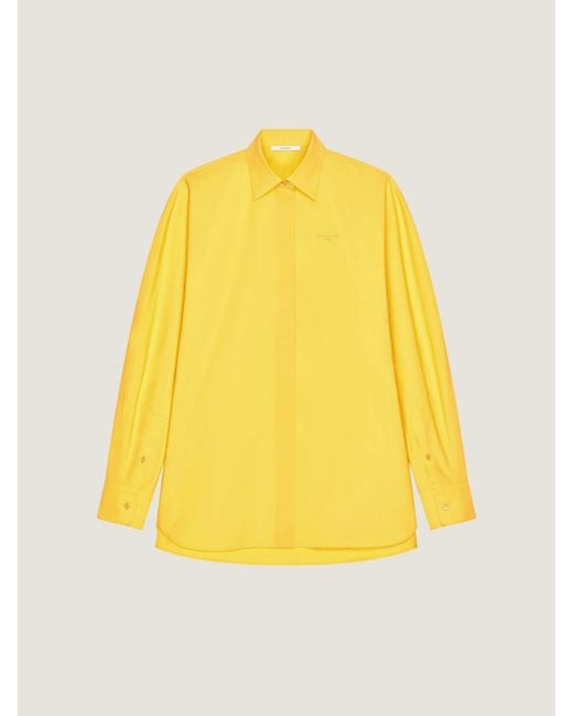 Givenchy Yellow Cocoon Shirt