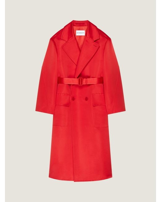 Givenchy Red Couture Seam Coat for men