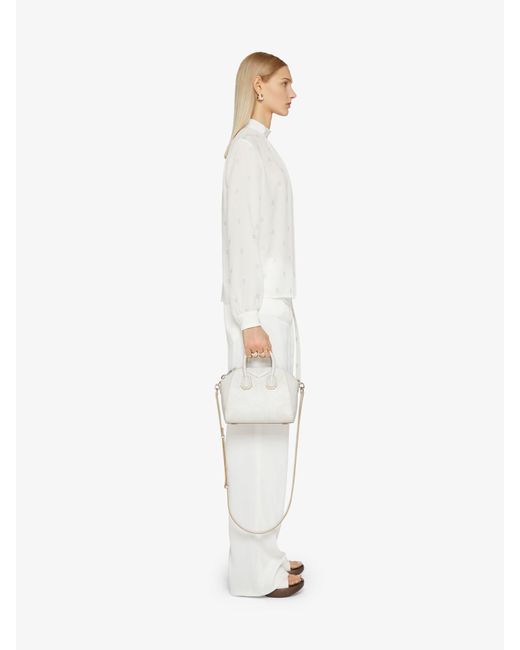 Givenchy White Mini Antigona Bag