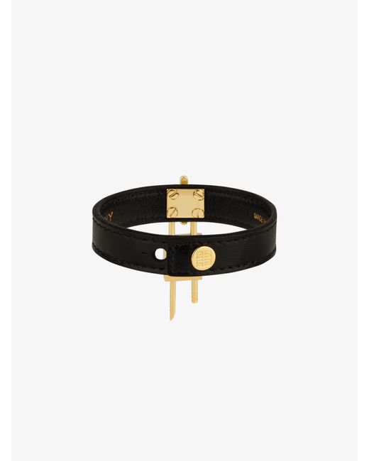 Givenchy Black Mini Lock Bracelet