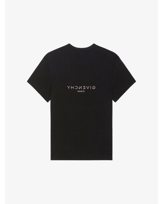 T-shirt Reverse in cotone di Givenchy in Black