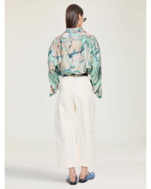 Givenchy Natural Cocoon Cropped Cargo Pants