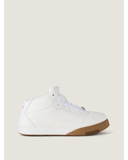 Givenchy White Puffy Yard Mid-Top Sneakers for men