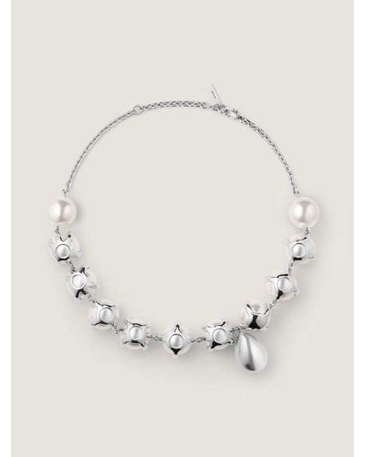 Givenchy Natural Spiky Pearl Necklace