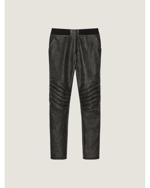 Givenchy Gray Slim Fit Biker Pants for men