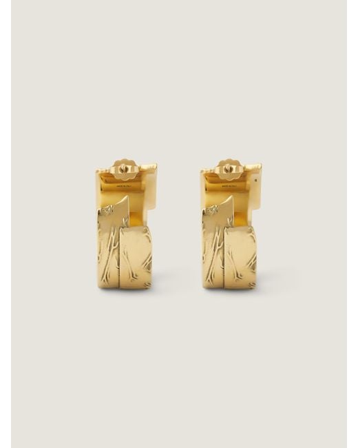 Boucles d'oreilles Tape en métal et émail Givenchy en coloris Natural