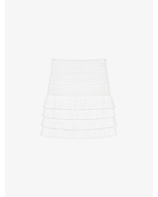 Givenchy White Skirt