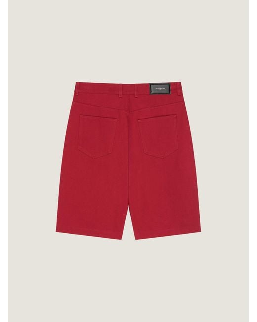 Givenchy Red Bermuda Shorts for men