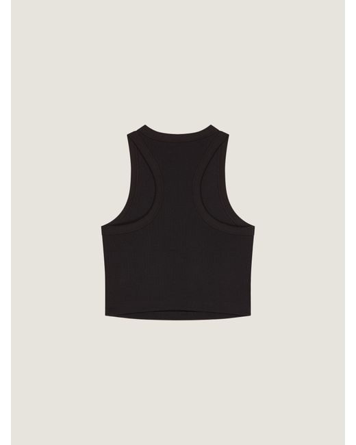 Givenchy Black Cropped Tank Top