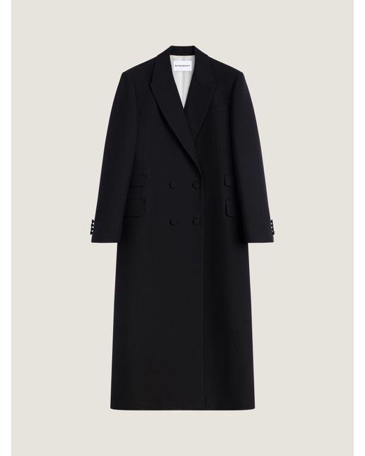Givenchy Black Long Tailored Coat