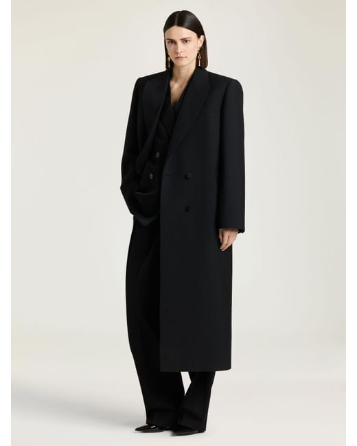 Givenchy Black Long Tailored Coat