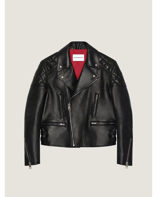 Givenchy Black Zipped Biker Blouson for men