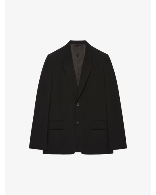 Veste slim en laine avec coutures apparentes Givenchy pour homme en coloris Black