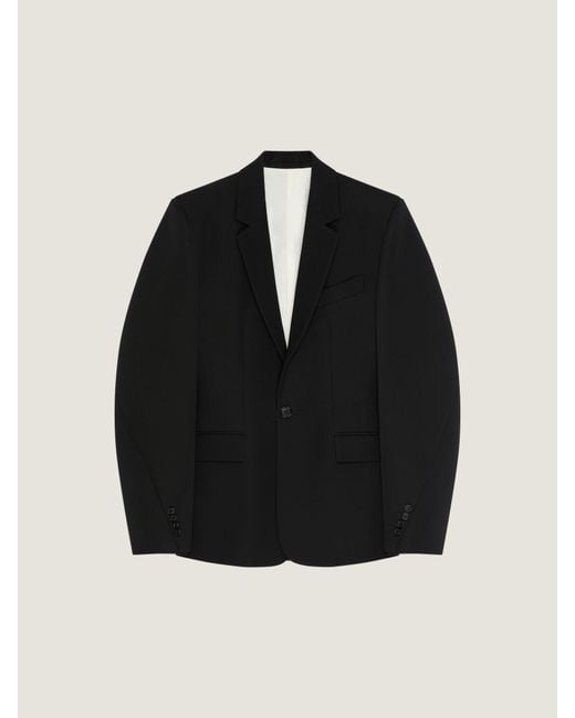Givenchy Black Single-Breasted Form Fit Jacket for men