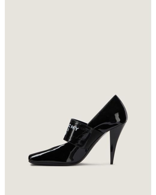 Givenchy Black Sliced Square Tape Pumps