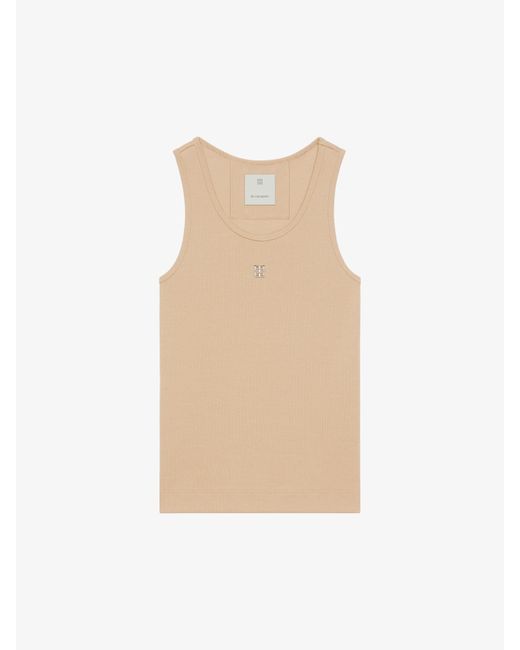 Givenchy White Slim Fit Tank Top