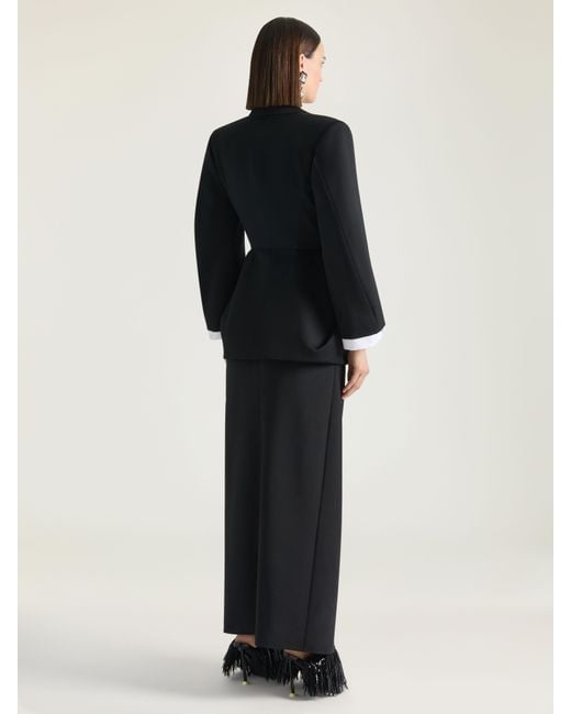 Givenchy Black Long Wrapped Skirt