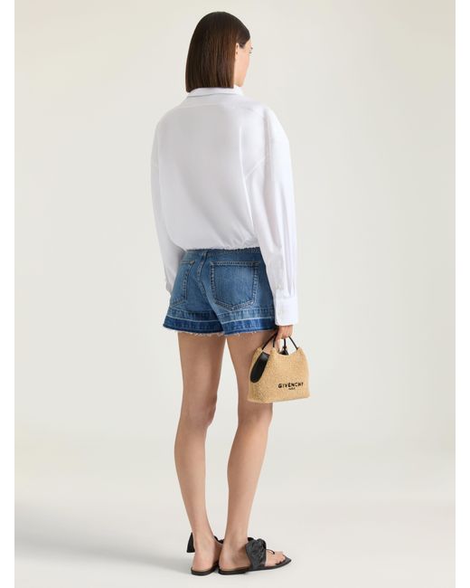 Givenchy White Cropped Shirt