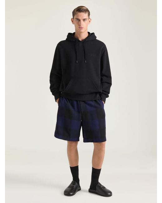 Givenchy Blue Checked Bermuda Shorts for men